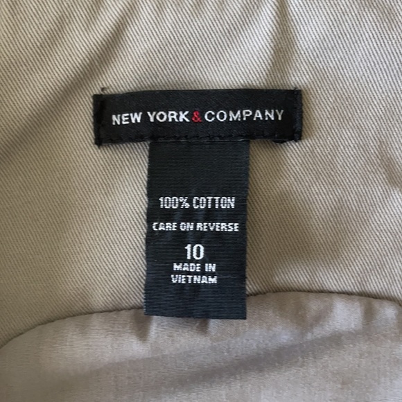 New York & Company 💯% Cotton Taupe Vest SZ 10 - Picture 10 of 14